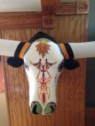 Day of the Dead - Longhorn Cattle 2 by Christian Johnson
