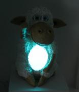 Lamb Night Light with Light on by Philip Bell