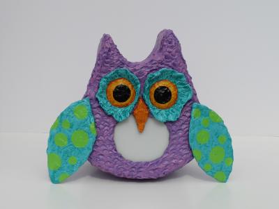 "Purple Owl Night Light" by Philip Bell