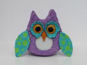 Purple Owl Night Light by Philip Bell