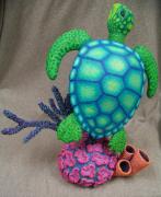 Teal Turtle by Philip Bell