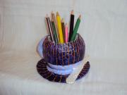 Cup and Saucer Pen Stand by Payal Pandey
