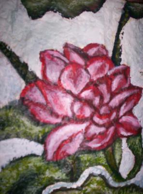 "Detail of Lotus flower painting" by Michelle Isava