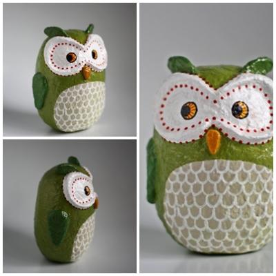 "Large Green Owl" by Holly St.Denis