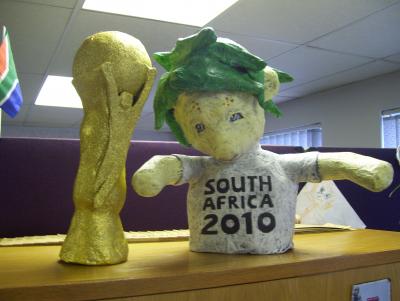 "FIFA 2010 Zakumi & Trophy" by Loretta Nel