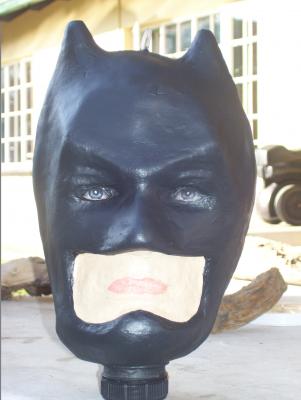 "Batman Piñata" by Loretta Nel