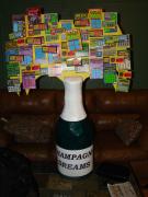 Champagne Bottle Lotto Board by Frank Mollica