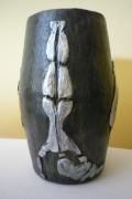 Grey vase by Mirta Pastorino