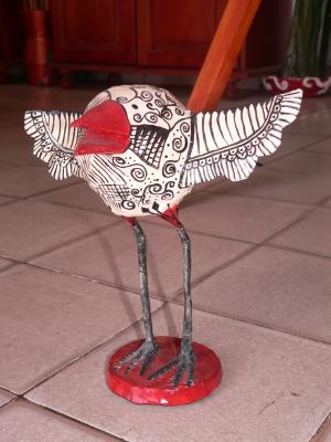 "Long  legged bird" by Mirta Pastorino