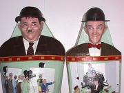 Laurel & Hardy Mummy Cases (Face details) by Gabriel Paolieri