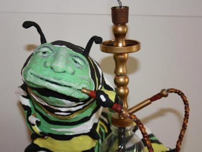 "Hookah-smoking Caterpillar (Detail)" by Gabriel Paolieri