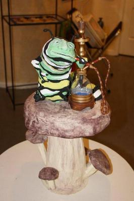 "Hookah-smoking Caterpillar-- 24" x 14"" by Gabriel Paolieri