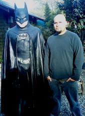 "Life-size Batman and me" by Art Lopez