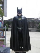 "Life-size Batman at comic convention" by Art Lopez