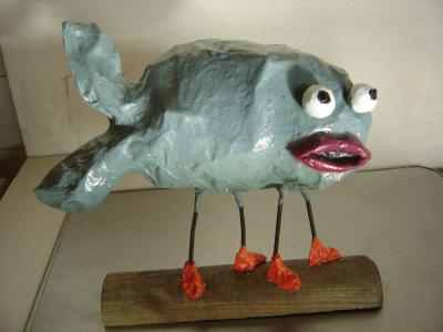 "walking fish" by Jocelyne Denoual