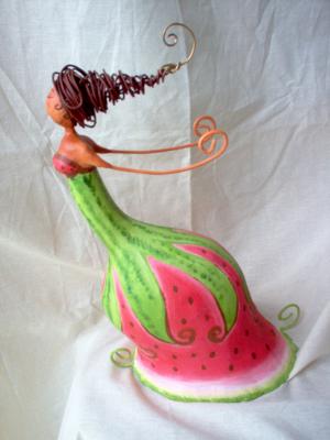"Watermelon Woman Sculpture" by Adriana Di Macedo