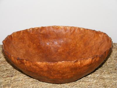 ""Leather" Bowl" by Anne Marie and Karen