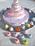 Papier-mache cakes by Sheryl Scharschmidt