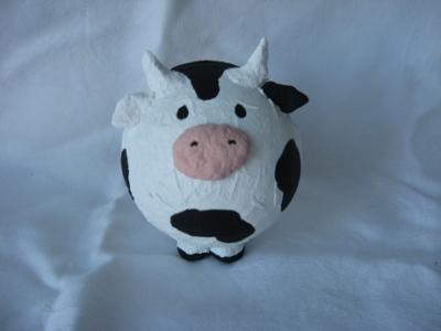 "Cow piggy bank. Tirelire vache" by Johanne Bourget