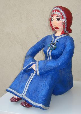"Moroccan woman in blue" by Yael Levy