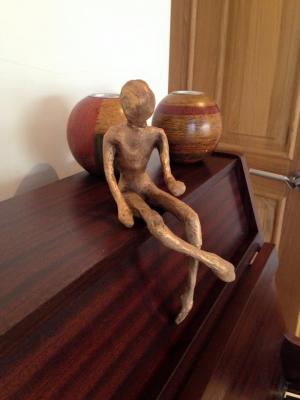 "Sitting figure" by Leah Janss Lafond