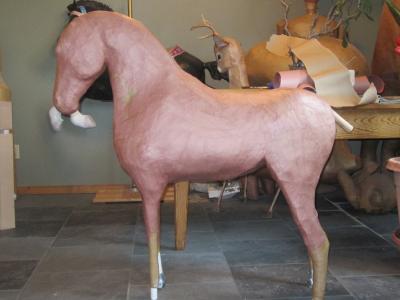 "Stalled Project:  The Horse" by Karen Stix