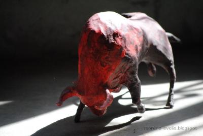 "Toro Rojo" by Evelio Moreno