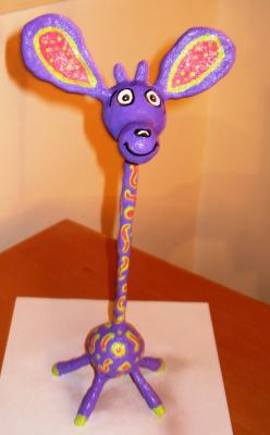 "Purple Giraffe" by Herut Frostig