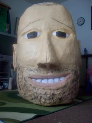 "Max - giant pinata head" by Siobhan Gallgher