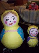 Russian doll pinatas by Siobhan Gallgher