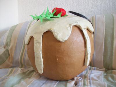 "Christmas pudding piñata" by Siobhan Gallgher