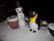 snowman and penguin by Siobhan Gallgher