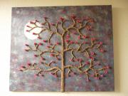 First papier mache canvas by Siobhan Gallgher