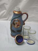 Decanter with glasses by Jan L. Wendt