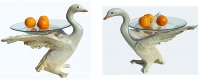 "Swan Plate Stands" by Sarah Hage