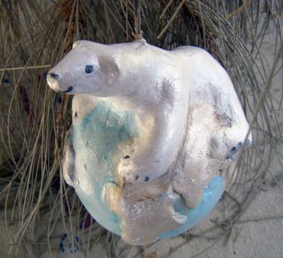 "Limited Edition Polar Bear Icecap Ornament" by Sarah Hage