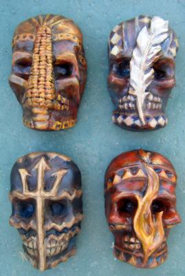 "Spirit Masks of the 4 Elements" by Sarah Hage