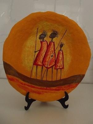 "African Women Plate" by Regiane Mendes