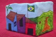 Brazilian Popular Art Cards holder by Regiane Mendes