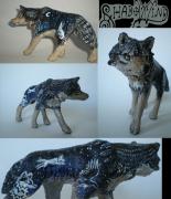 Midnight Woodland Wolf by Erin Cooper