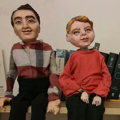 "2 more marionettes" by Eva Goldman