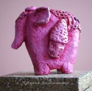 pink Elephant by Tatyana Bushmanova