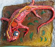 Red Lizard by Trifunovic Teodora