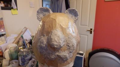 "Giant Panda head" by Caz James