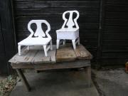 chair to my clay dolls by Kirsten Anna Venoe