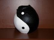 Black and white vase by Nancy Hagerman