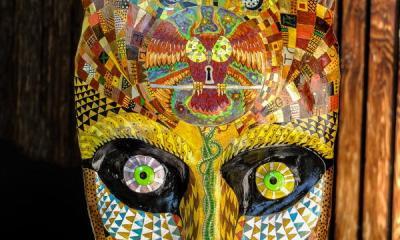 "Paper Mache Mask" by Diego Marcial Rios