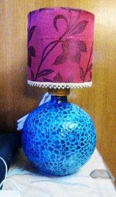 "papier mache lamp base" by Ananya Chatterjee