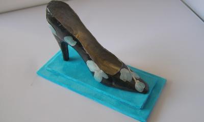 "Black stiletto shoe" by Sara Hall