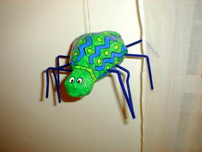 "green spider" by Ayelet Ben-Zvi